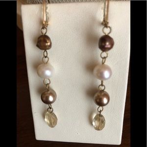 Dangly Pearl Earrings